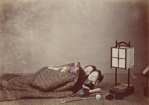 Schlafende Schönheiten, 1868 von Felice Beato