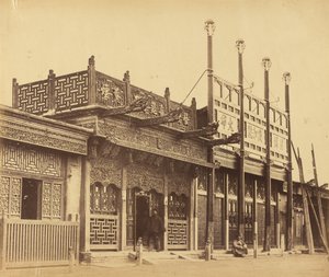 Straße und Geschäfte in der Tartarstadt von Peking, 29. Oktober 1860