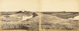 Tangkoo-Fort nach seiner Eroberung, zeigt den französischen und englischen Eingang, 10. August 1860 von Felice Beato