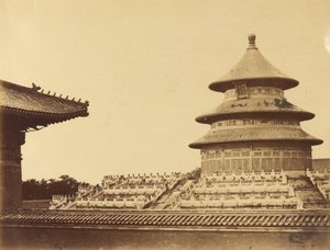 Himmelstempel von dem Ort, an dem die Priester in der chinesischen Stadt Peking verbrannt werden. 18. Oktober von Felice Beato