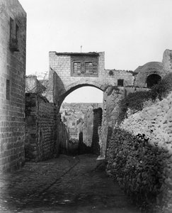 Der Ecce Homo Bogen über die Via Dolorosa in Jerusalem, 1857