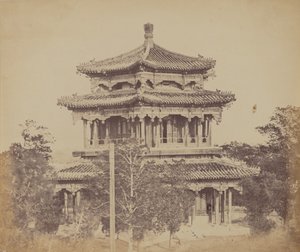 Der Große Kaiserpalast Yuen Min Yuen, Peking, vor dem Brand, 18. Oktober 1860 von Felice Beato