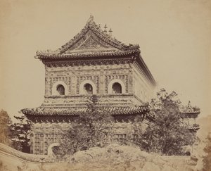 Der große kaiserliche Porzellanpalast Yuen Min Yuen, Peking, 18. Oktober 1860 von Felice Beato