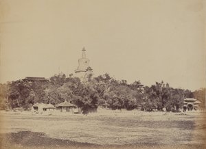 Die Große Pagode im Kaiserlichen Winterpalast, Peking, 29. Oktober 1860 von Felice Beato