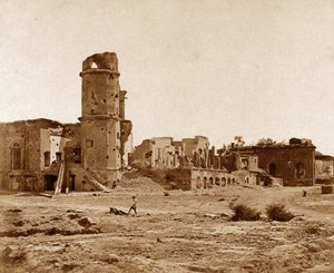 Die Residenz, vom Redan aus gesehen von Felice Beato