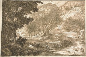 Angelica ruht unter einem Baum, aus Orlando Furioso