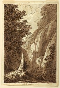 Die Straße nach Caprarola, ca. 1813 von Felice Giani