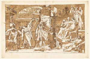 Hades; Persephone in der Unterwelt (Opfergabe an Proserpina)