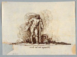 Herkules im Garten der Hesperiden von Felice Giani
