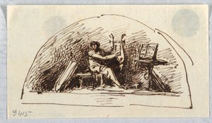 Lunette mit Musik und Poesie von Felice Giani