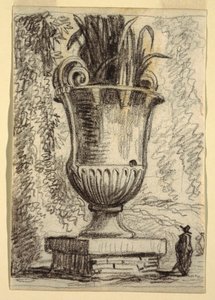Monumentale Vase in einem Park