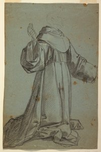 Blatt mit Skizze eines Mönchs von Felice Giani