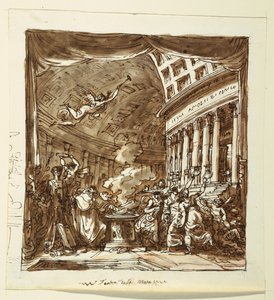 Bühnenbild: Vorhang, Die Werkstatt des Apollo von Felice Giani