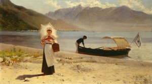 Landung am See von Felice Zennaro