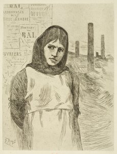 Der Streik (Die Köhlerin) von Félicien Rops