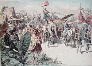 Zug des Gouverneurs von Hanoi, ca. 1870-80 von Felicien baron de Myrbach Rheinfeld