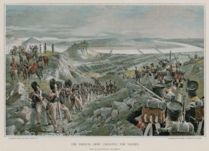 Französische Armee überquert den Niemen von Felicien baron de Myrbach Rheinfeld