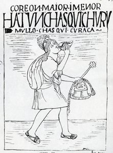 Dezember, der Monat des Sonnengottfestes von Felipe Huaman Poma de Ayala