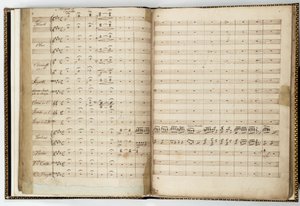 Manuskriptpartitur von "Ein Sommernachtstraum" von Felix Mendelssohn