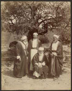 Gruppe von Drusen-Scheichs: Berg Karmel von Félix Bonfils