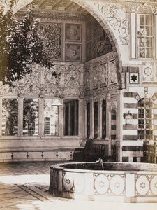 Innenhof von Haus Stambouli, Damaskus von Félix Bonfils
