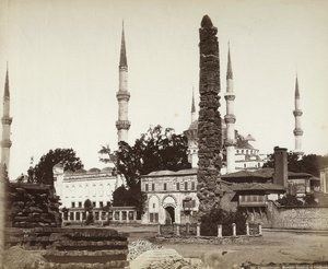 Moschee von Amedieh und Obelisk in Konstantinopel