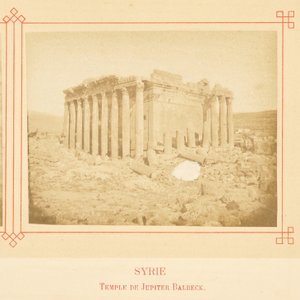 Tempel des Jupiter in Baalbek von Félix Bonfils