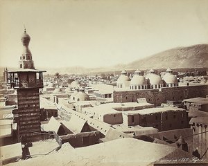 Ansicht des christlichen Viertels in Damaskus, Syrien von Félix Bonfils