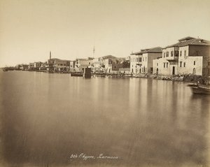 Ansicht der Stadt Larnaka auf Zypern von Félix Bonfils