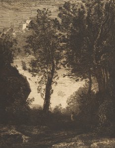 Sonnenuntergang, 1858 von Felix Bracquemond
