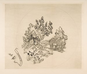 Dekoration für einen Teller: Ein Bach, 1870 von Felix Bracquemond