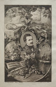 Frontispiz für Neue Werke von Champfleury, Die Freunde der Natur: Porträt von Champfleury, 1859