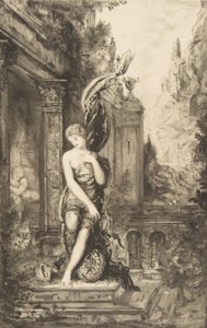 Der Mann, der dem Glück nachläuft und derjenige, der es in seinem Bett erwartet, 1886 von Felix Bracquemond
