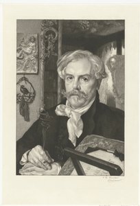 Porträt von Autor Edmond de Goncourt von Felix Bracquemond