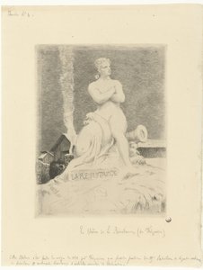 Statue La Résistance (Widerstand) von Alexandre Falguière und Soldaten während der Belagerung von Paris