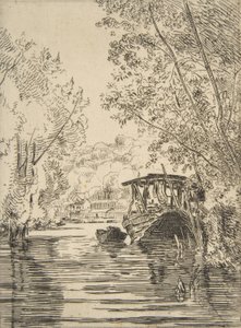 Das Boot des Färbers Bas-Meudon von Felix Bracquemond
