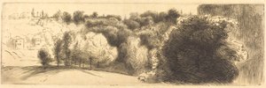 Der Weg nach Bellevue von Felix Bracquemond