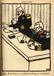 Ein Militärgericht spricht ein Todesurteil aus, aus 