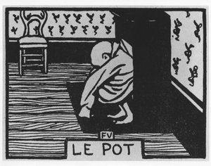 Karotte Poil: „le pot“, Jules Renard, Illustration von Felix Vallotton, ed. Flammarion. von Felix Edouard Vallotton