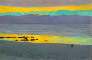 Gelber und grüner Sonnenuntergang, 1911 von Felix Edouard Vallotton