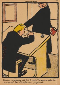 Crimes and Punishments XVII, 774: You shall conjugate von Felix Edouard Vallotton