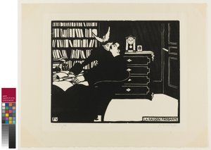 Der zwingende Grund - La raison probante. (Tafel 14 aus der Reihe "Intimités") von Felix Edouard Vallotton