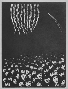 Feuerwerk, Die Weltausstellung VI, 1901 von Felix Edouard Vallotton