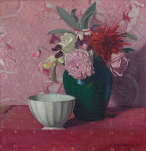 Grüne Vase und weiße Schale, 1919 von Felix Edouard Vallotton