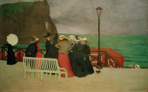 Die Planken von Etretat von Felix Edouard Vallotton