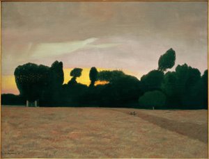 Landschaft in der Normandie, Sonnenuntergang von Felix Edouard Vallotton