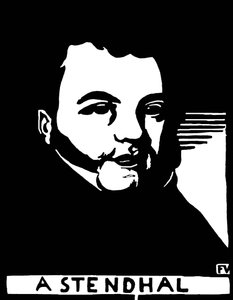 Porträt von Henri Beyle Stendhal