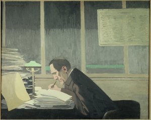 Porträt von Felix Feneon von Felix Edouard Vallotton