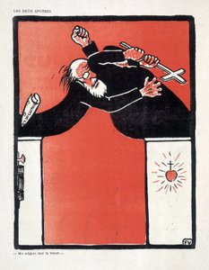 Trennung von Kirche und Staat: Republikaner und Anhänger der Kirche kämpfen - von Vallotton, in „The Witness“ vom 09/11/1906