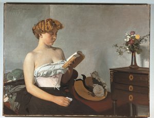 Lesende Frau